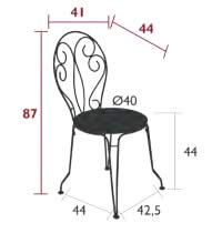 Fermob Stuhl Montmartre - Maße
