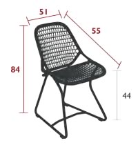 Fermob Stuhl Sixties - Maße