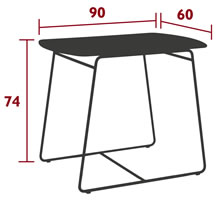 Fermob Tisch Surprising - Ma&szlig;e
