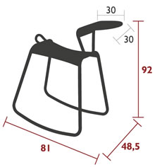 Fermob Beistelltisch-Wippe Adadesk