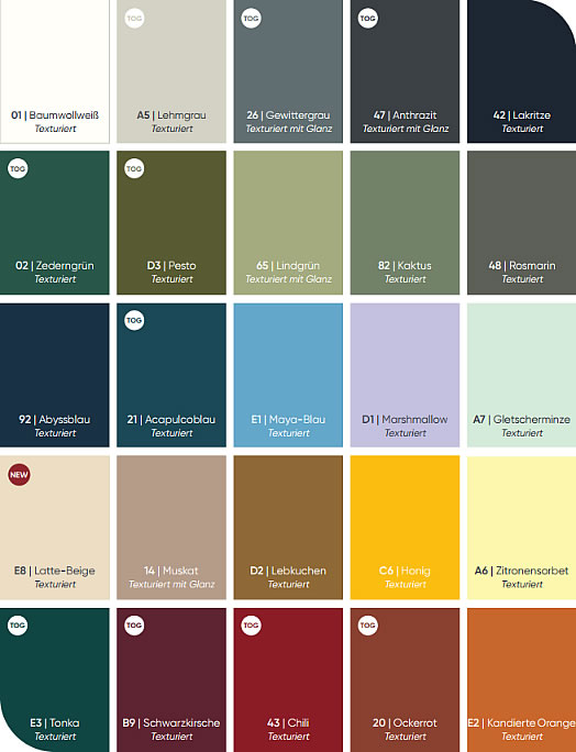 Fermob Metallfarben Palette 2026