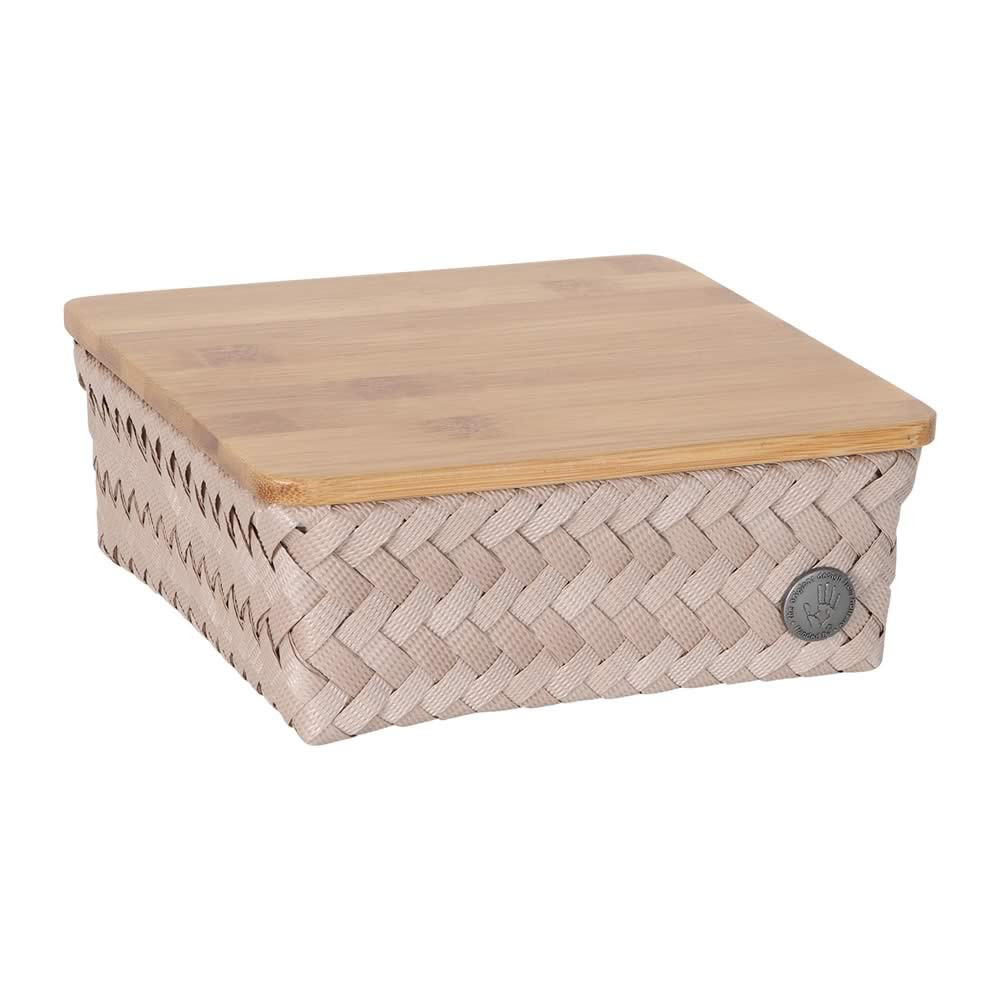 Handed by Korb Top Fit Square 18, mit Bambusdeckel