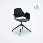 Houe Sessel Falk, mit 4-Stern-Drehfuß und Sesselpolster in Dark Green