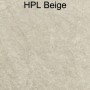 HPL Tischplatte beige