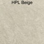 HPL Tischplatte beige