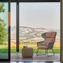 Weishäupl Pouf klein, Ø 55 cm auf der Terrasse